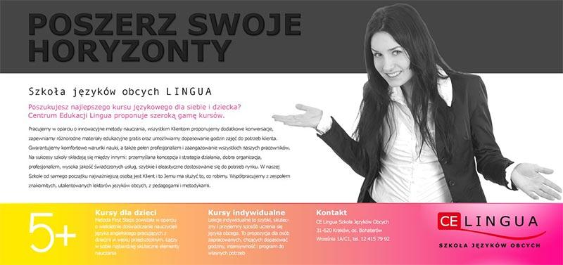 Ulotka Szkoły LINGUA