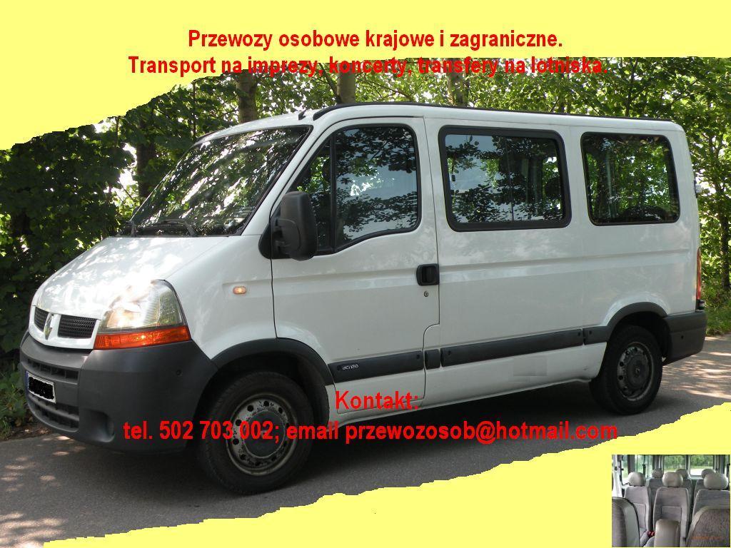 Przewóz osób Warszawa - Polska i Europa, Warszawa, Płock, Płońsk, Ciechanów, mazowieckie
