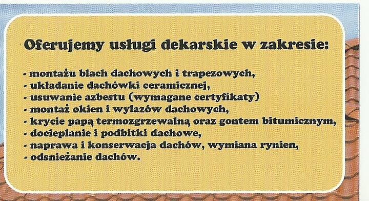 USŁUGI DEKARSKIE DACH-SERIWS, Przasnysz, mazowieckie