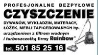 PRANIE TAPICEREK MEBLOWYCH -Bezpyłowo Rainbow Pro, WROCŁAW, dolnośląskie