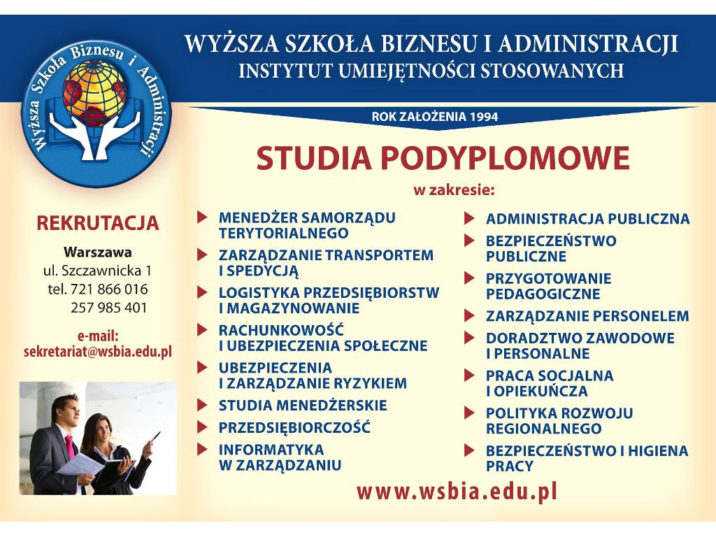 Studia podyplomowe, Warszawa, Praga Południe, mazowieckie