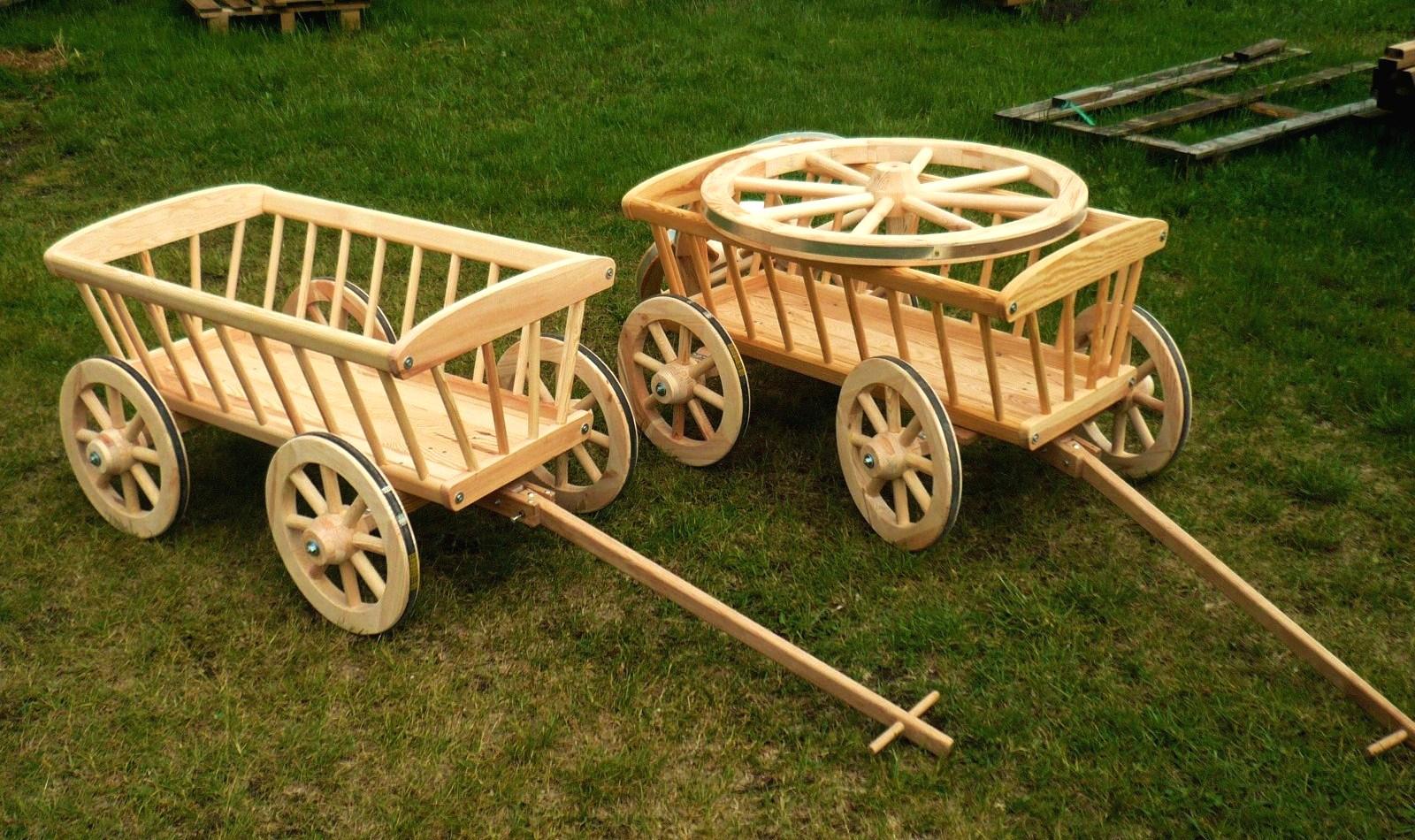 Wózek  drewniany