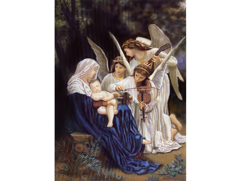 Pieśń Aniołów, kopia obrazu,  zamówienie, William Bouguereau