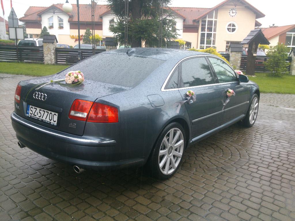 AUTO DO ŚLUBU WYNAJEM AUDI A8 LONG WERSJA RZĄDOWA ZABRZE KATOWICE , śląskie
