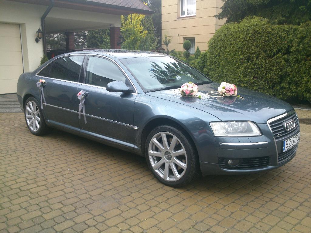 AUTO DO ŚLUBU WYNAJEM AUDI A8 LONG WERSJA RZĄDOWA ZABRZE KATOWICE , śląskie