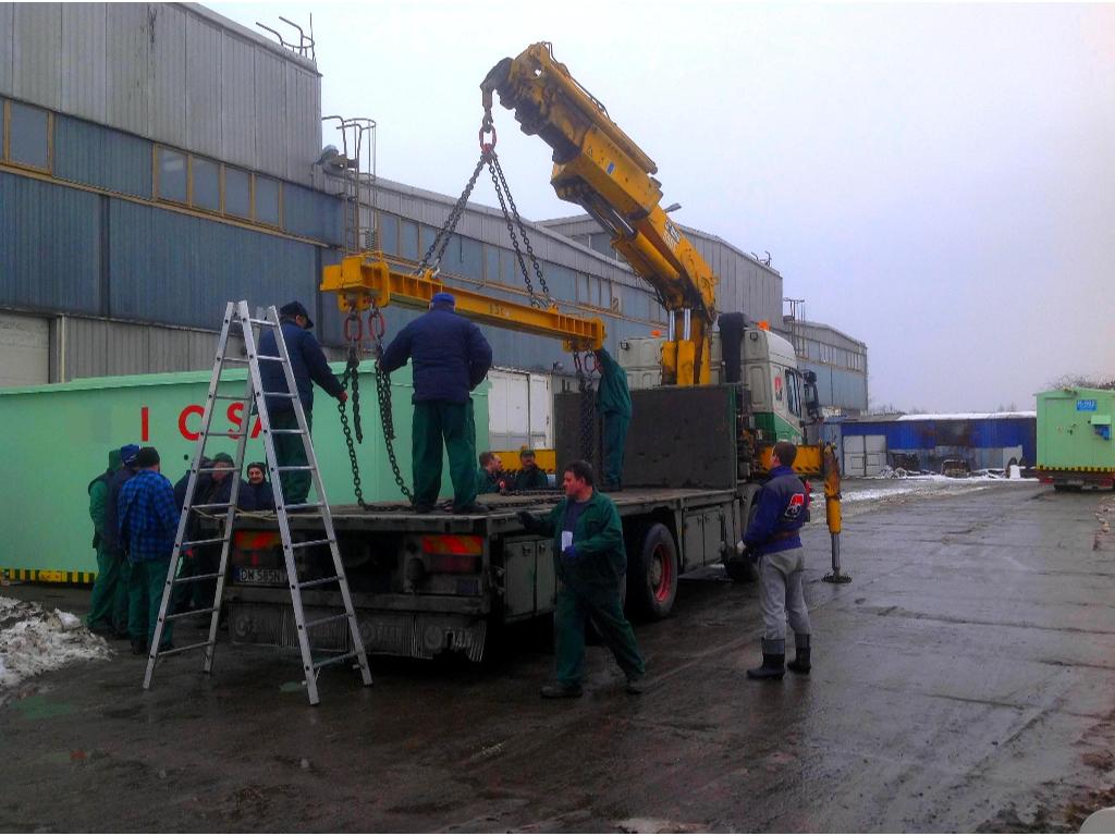 transport maszyn i urządzeń hds dźwig 25 ton 