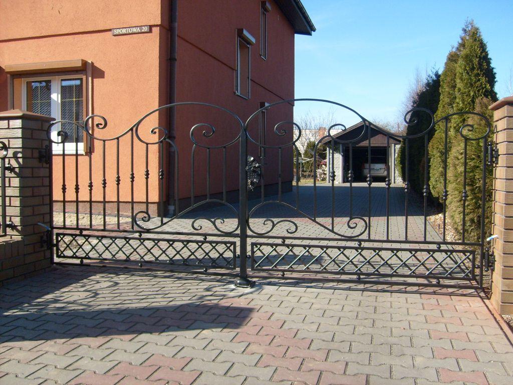 Płoty kute, Balustrady, Bramy, Kowalstwo Kościan, wielkopolskie