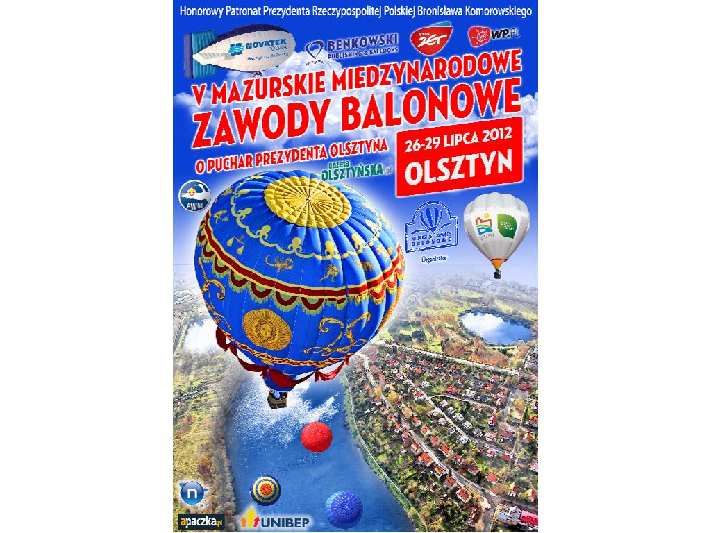 plakat na 5 Mazurskie Zawody Balonowe