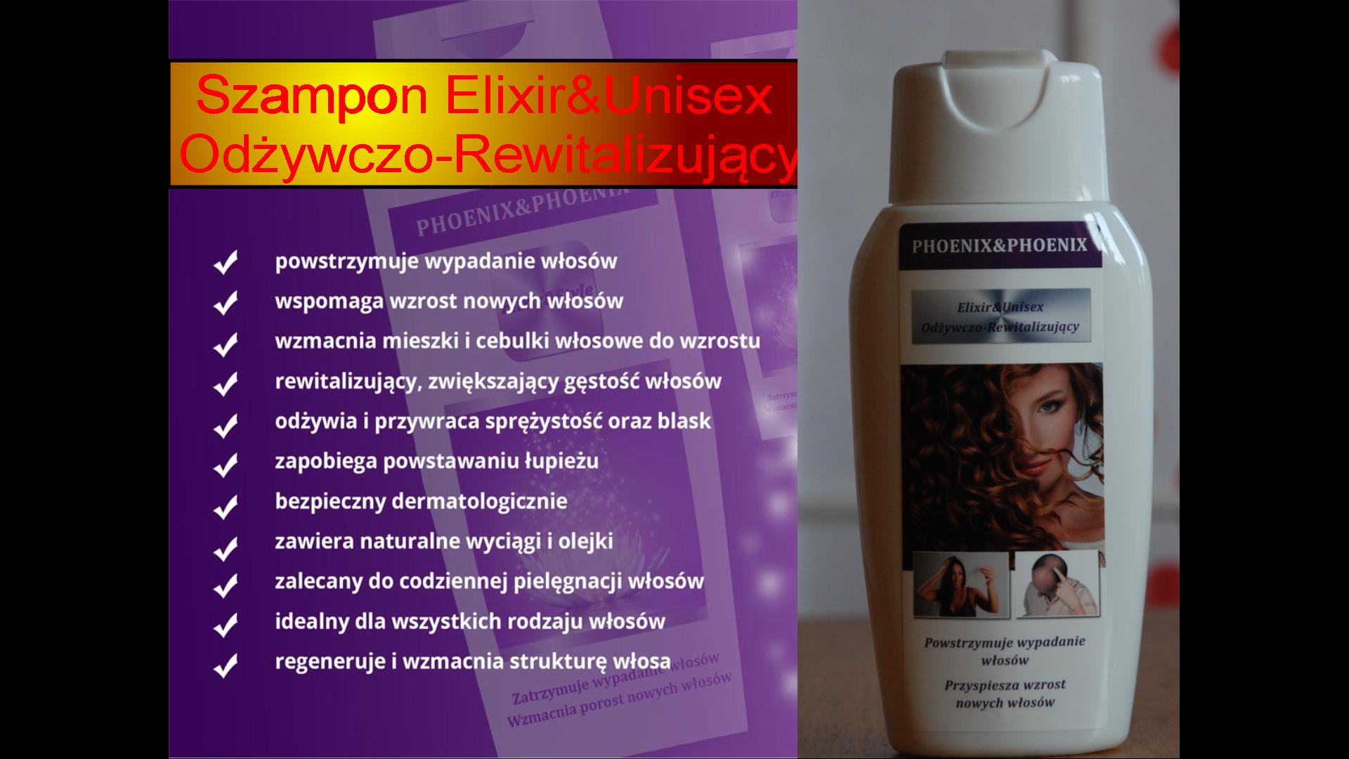 Elixir&Unisex preziw wypadaniu i na porost włosów Opatentowa