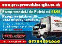 Przeprowadzki do / z Polski od 140 funtow - Transport UK - PL - EU