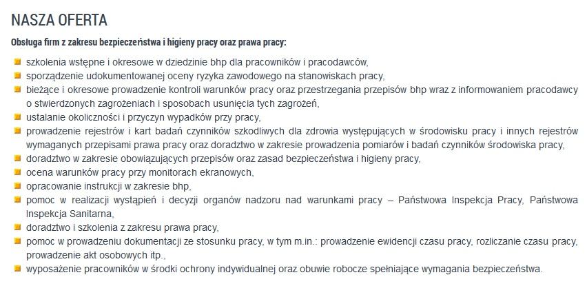 Obsługa BHP, szkolenia wstępne i okresowe, audyty, prawo pracy, Legnica, Lubin, Głogów, Jawor, Polkowice, dolnośląskie