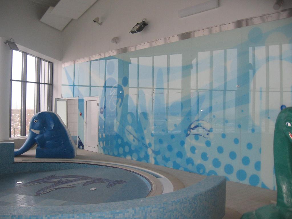 Projekt Aquapark -panele z grafiką