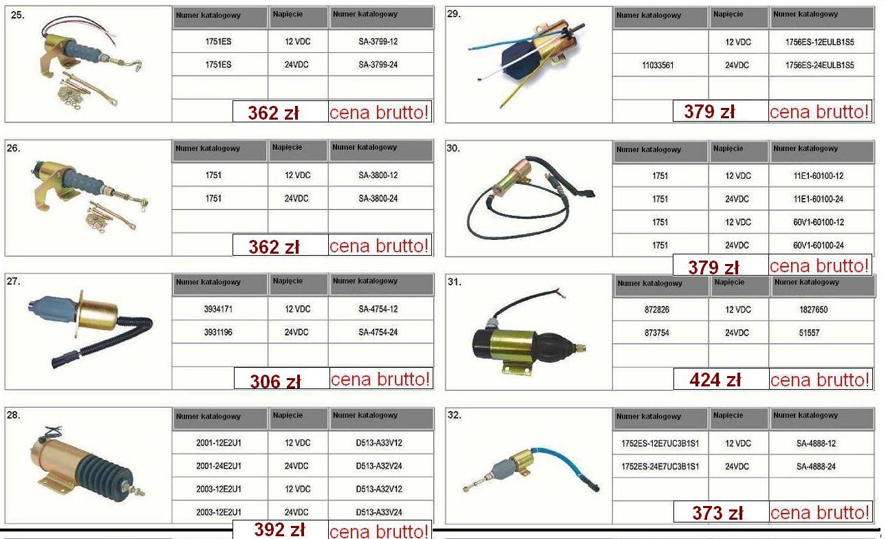 SA - 4889 SOLENOID 3939018  -  12V cewka gaszenia stop