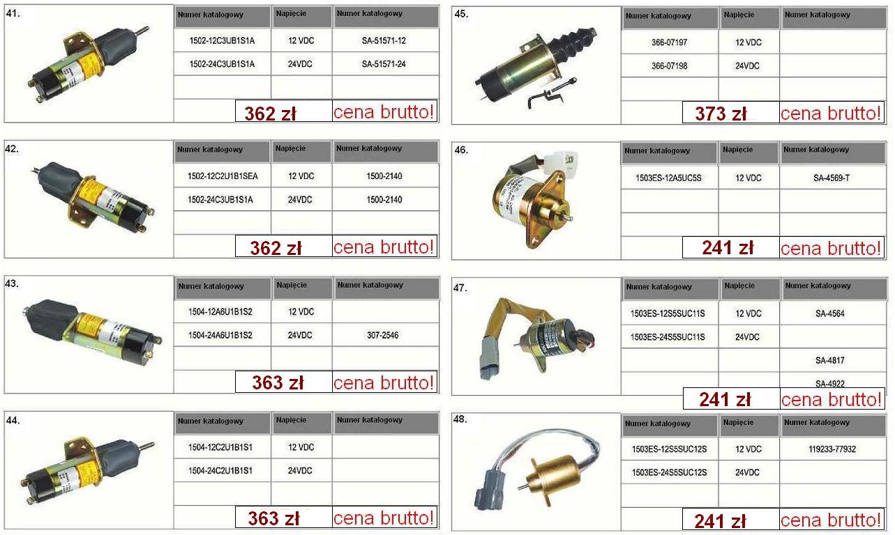 SA - 4889 SOLENOID 3939018  -  12V cewka gaszenia stop