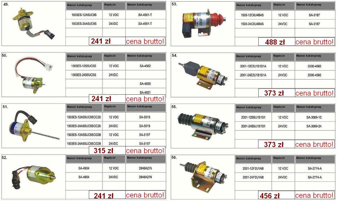 SA - 4889 SOLENOID 3939018  -  12V cewka gaszenia stop