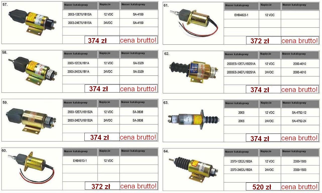 SA - 4889 SOLENOID 3939018  -  12V cewka gaszenia stop