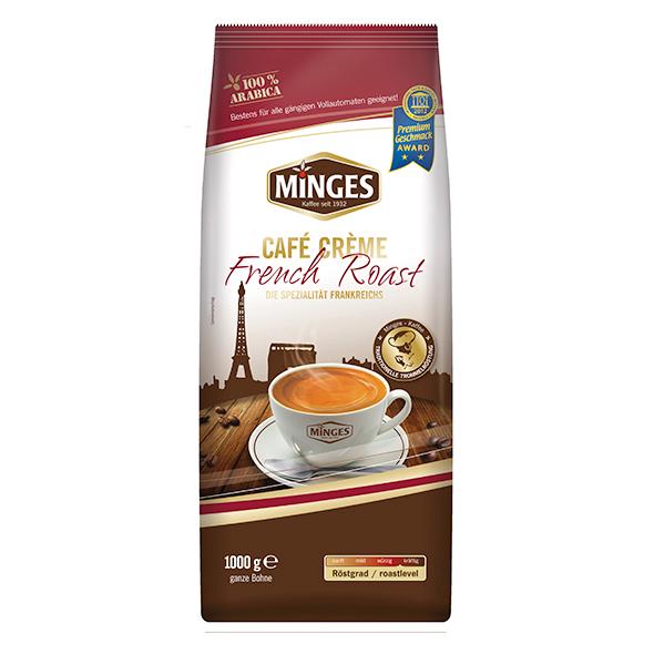 KAWA ZIARNISTA MINGES CAFE CREME FRENCH ROAST 100% ARABICA 1 KG NIEMCY