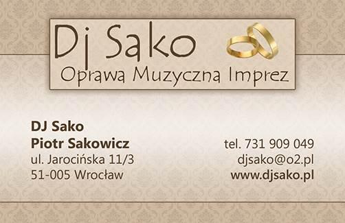 DJ SAKO na ANDRZEJKI,SYLWESTRA,STUDNIÓWKĘ DJ Sako Wrocław, dolnośląskie
