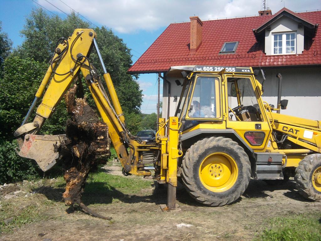 USŁUGI KOPARKO ŁADOWARKĄ  CATERPILLAR, Andrychów, Roczyny i okolice, małopolskie