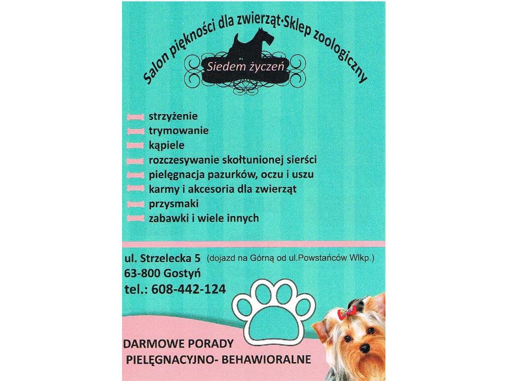Strzyżenie psów, trymowanie, psi fryzjer , sklep zoologiczny, Gostyń, wielkopolskie