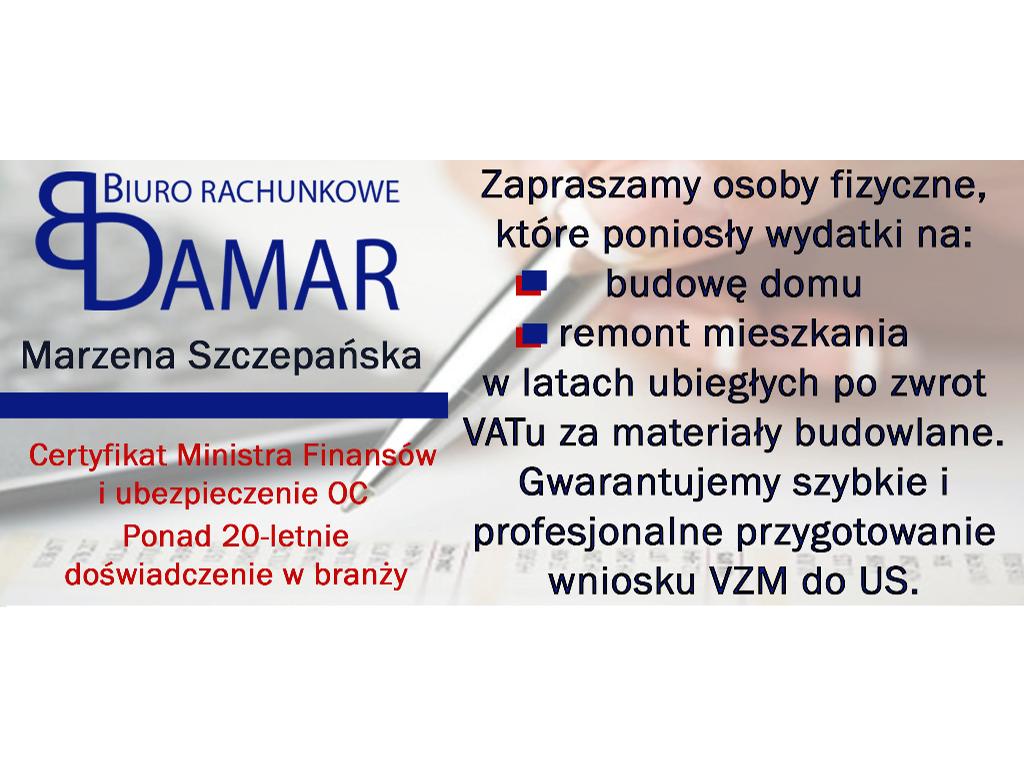 Zwrot VAT za materiały budowlane - Profesjonalnie i szybko - DAMAR, Kraków, małopolskie