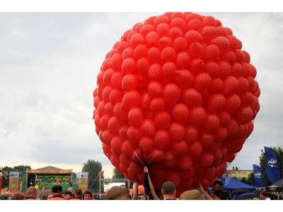 Kula z 1000 balonów w siatce - kliknij, aby powiększyć