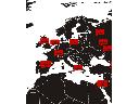 Mapa Europy i znaczniki
