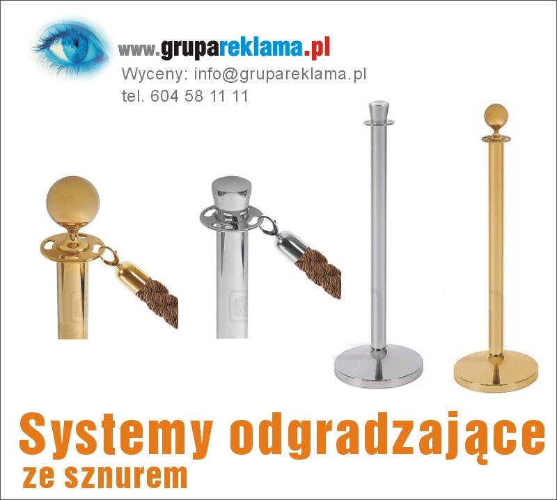 Słupki-barierki ze sznurem