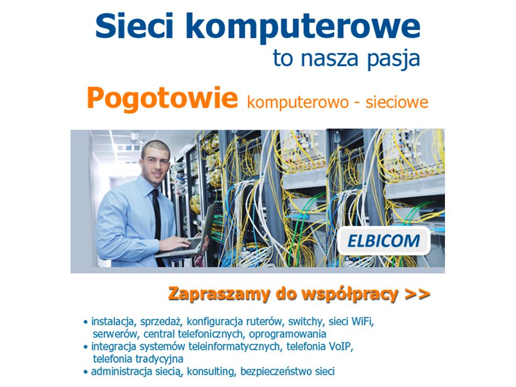 Sklep internetowy ELBICOM komputery i akcesoria, Białystok, podlaskie