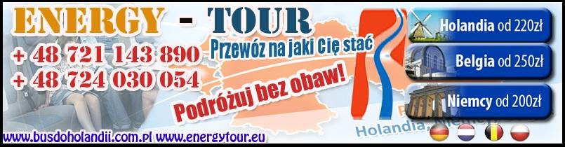 Energy Tour! Przewóz osób Holandia-Niemcy-Belgia, Gostyń,Łódz,Poznań,Wrocław,, wielkopolskie