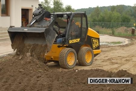 Minikoparka wynajem usługi  Wieliczka Skawina Niepołomice Kraków JCB, małopolskie