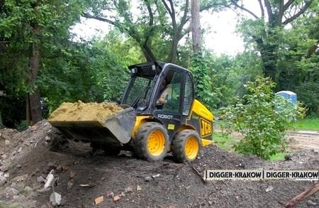 Minikoparka wynajem usługi  Wieliczka Skawina Niepołomice Kraków JCB, małopolskie