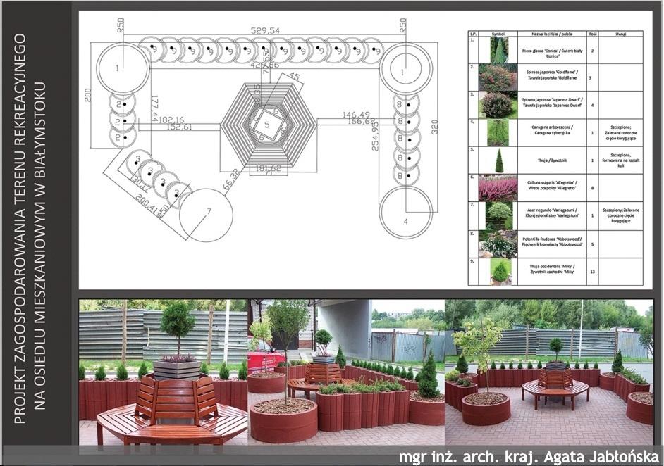 Projektowanie ogrodów, tarasów, przestrzeni publicznej, Białystok, podlaskie