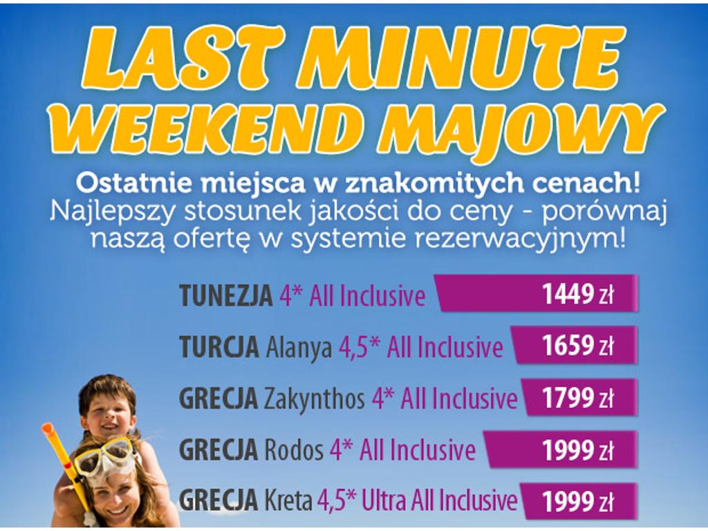 Biuro podróży - wakacje first minute i last minute. All inclusive.