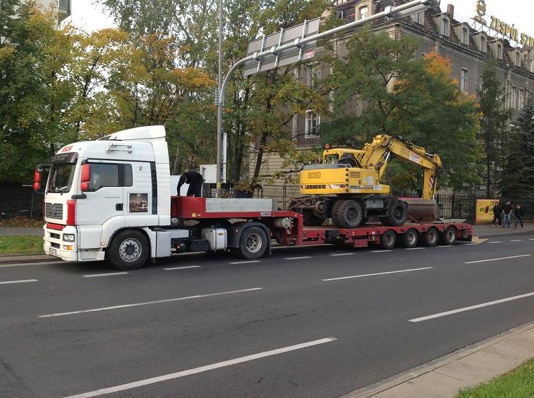 transport niskopodwoziowy Wrocław koparki