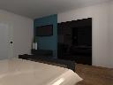 Wnętrze sypialni w stylu minimalistycznym