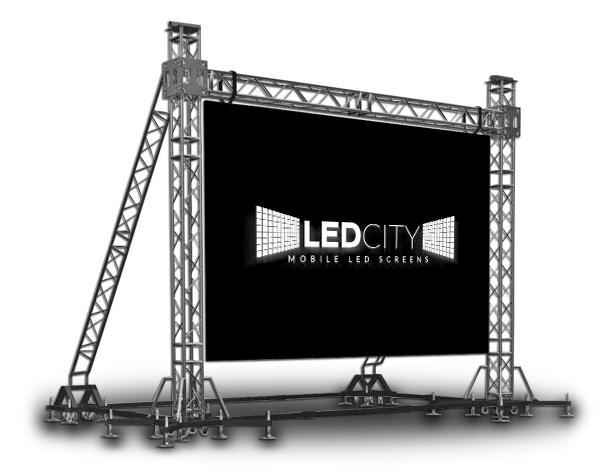 Mobilny Ekran LEDCITY na bramce - powierzchnia do 50m2 - P10