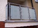 barierka balkonowa z elementem szklanym