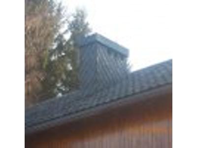 Dachówka stara ponimiecka, komin- łupek naturalny - kliknij, aby powiększyć