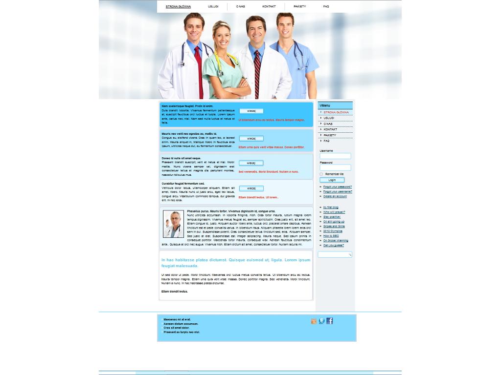 Strona internetowa WWW  z CMS  zgodna z W3C, HTML 5 i CSS 3