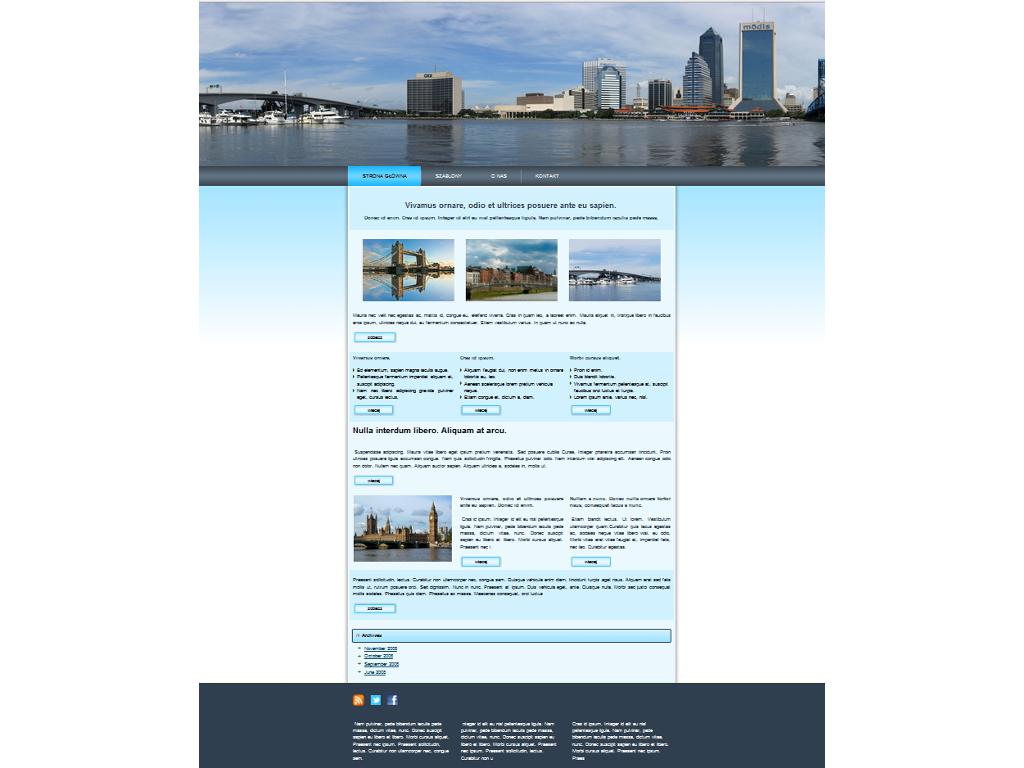 Strona internetowa WWW  z CMS  zgodna z W3C, HTML 5 i CSS 3