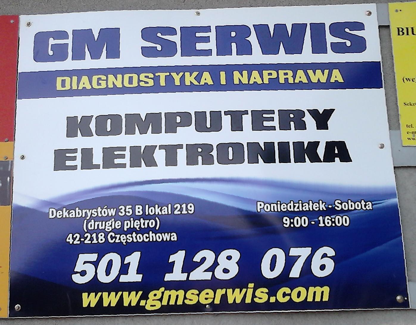 Serwis sprzętu komputerowego i elektronicznego, Częstochowa, śląskie