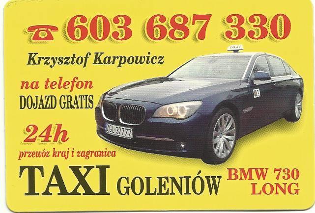 TAXI GOLENIÓW BMW 7 LONG!, zachodniopomorskie