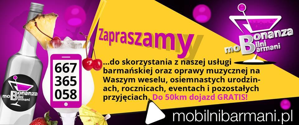 Barman ,DJ  na Wesele , osiemnastkę, poprawiny, Jarocin, Pleszew, Krotoszyn,Środa Wlkp,Września, wielkopolskie