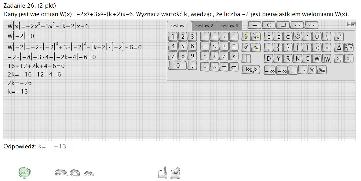 Zrzut innowacyjnego systemu zapisu treści matematycznych