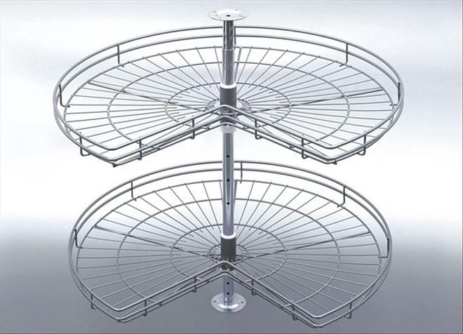 KARUZELA. Obrotowe półki do kuchennej stojącej szafki narożnej 3 / 4.