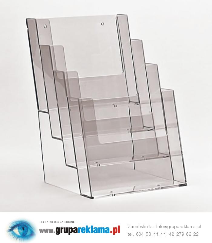 Stojak na Biurko 4 kieszenie na format Broszur - Ulotek A5