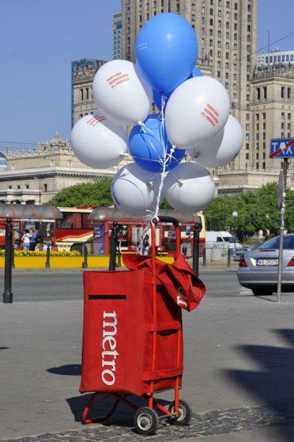 rozdawanie balonów na terenie całego kraju + nadruk na balon