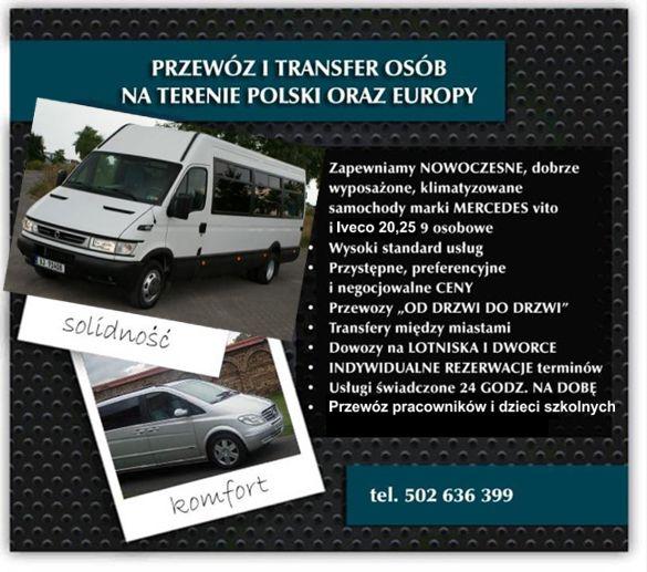 Przewóz osób busy od 8 do 25 osób, Kraków, małopolskie