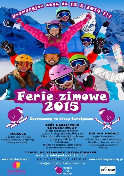 Zimowisko i obóz narciarsko-snowboardowy FERIE 2014, Mszana Dolna, małopolskie